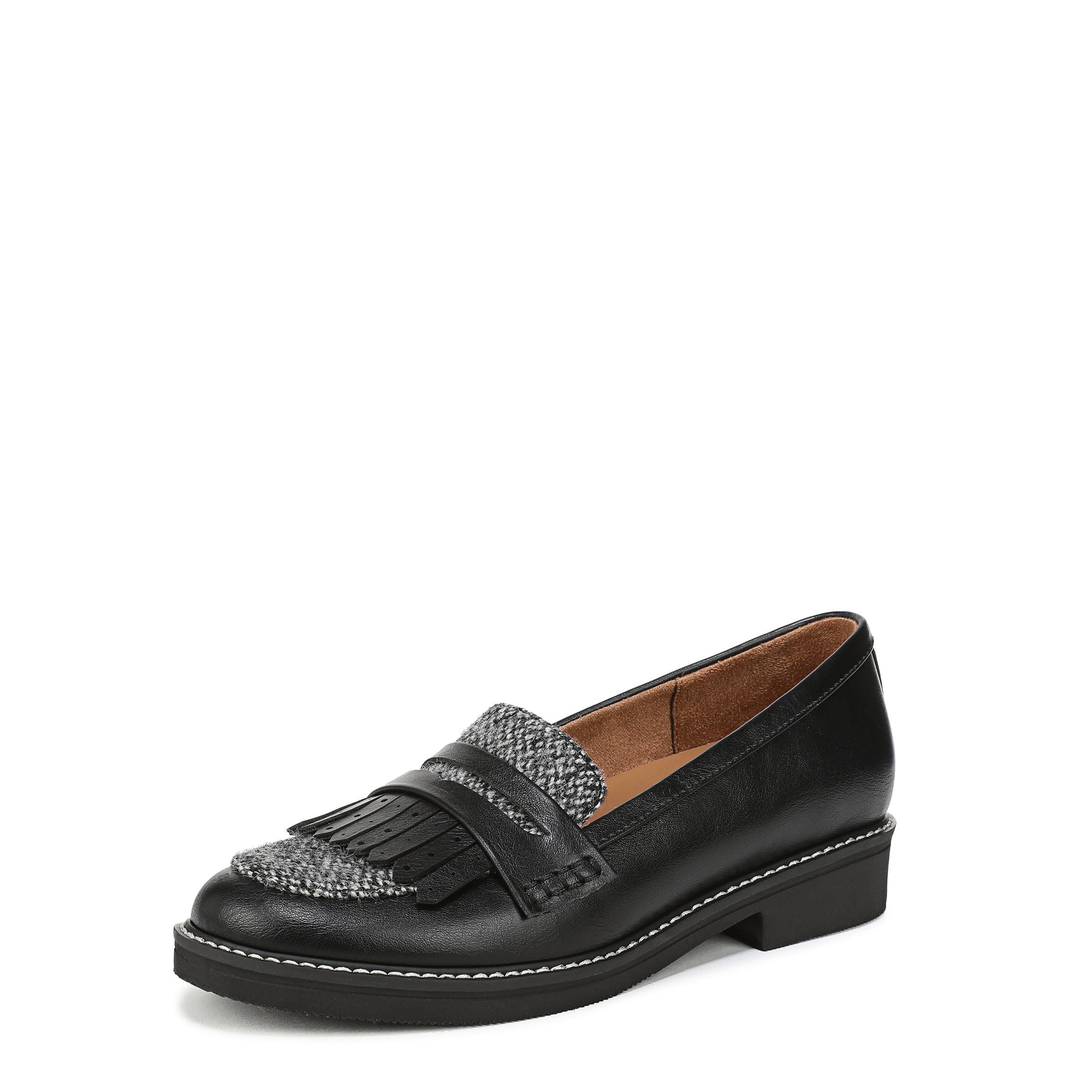 Naturalizer Women’s Pacey Loafer Black Tweed 7 M