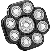 FOXSONIC Upgraded 9 Blade Body Shaver Replacement Heads for Many Brands Electric Razor