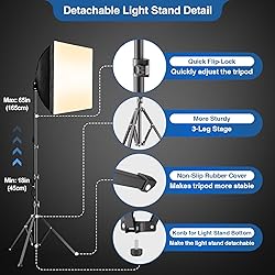 EMART Softbox Lighting Kit, 16"X16" Soft Box