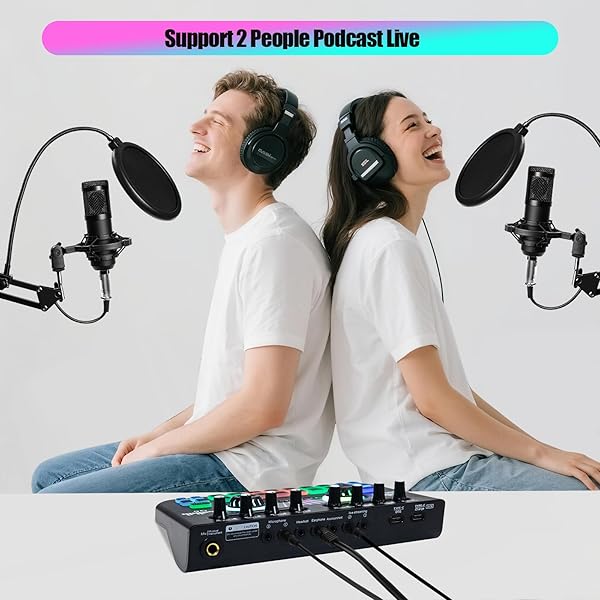 TROKUZEN PODCAST EQUIPMENT BUNDLE FOR 2, VOICE CHANGER WITH PODCAST MICROPHONE BUNDLE – STUDIO CONDENSER MICROPHONE PERFECT FOR PODCASTING, RECORDING, SINGING, STREAMING AND GAMING