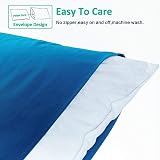 NTBAY 2 Pack 100% Brushed Microfiber Pillowcases 50x90 cm Cobalt Blue view 2