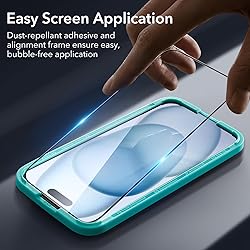 ESR 3+2 Pack for iPhone 15 Plus Screen Protector, 3