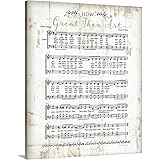 CANVAS ON DEMANDHow Great Thou Art Canvas Wall Art Print by Jennifer Pugh, Home Decor, Religious, Christianity Artwork, 16"x20"