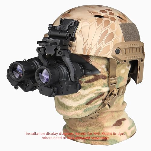 Bras De Vision Nocturne CANIS SPORT L4G24 + Pont PVS14 - Support Métal Pour Casque, Compatible 2 Optiques Ou 1 Numérique