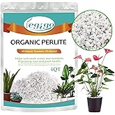 Legigo 4 Quarts Organic Perlite for Plants Indoor, Soil Mix Amendment | Improves Soil Aeration &amp; Drainage, Horticultural Perlite Potting Mix for Orchids Succulents Cacti Carnivorous &amp; Houseplants