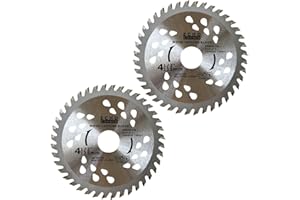 Echo Corner 2-Pack 4-1/2-Inch 40T Angle Grinder Wood Cutting Blade, Fast Fine Cut Trimming Ripping Crosscut Wood MDF Plastic, 7/8" Arbor