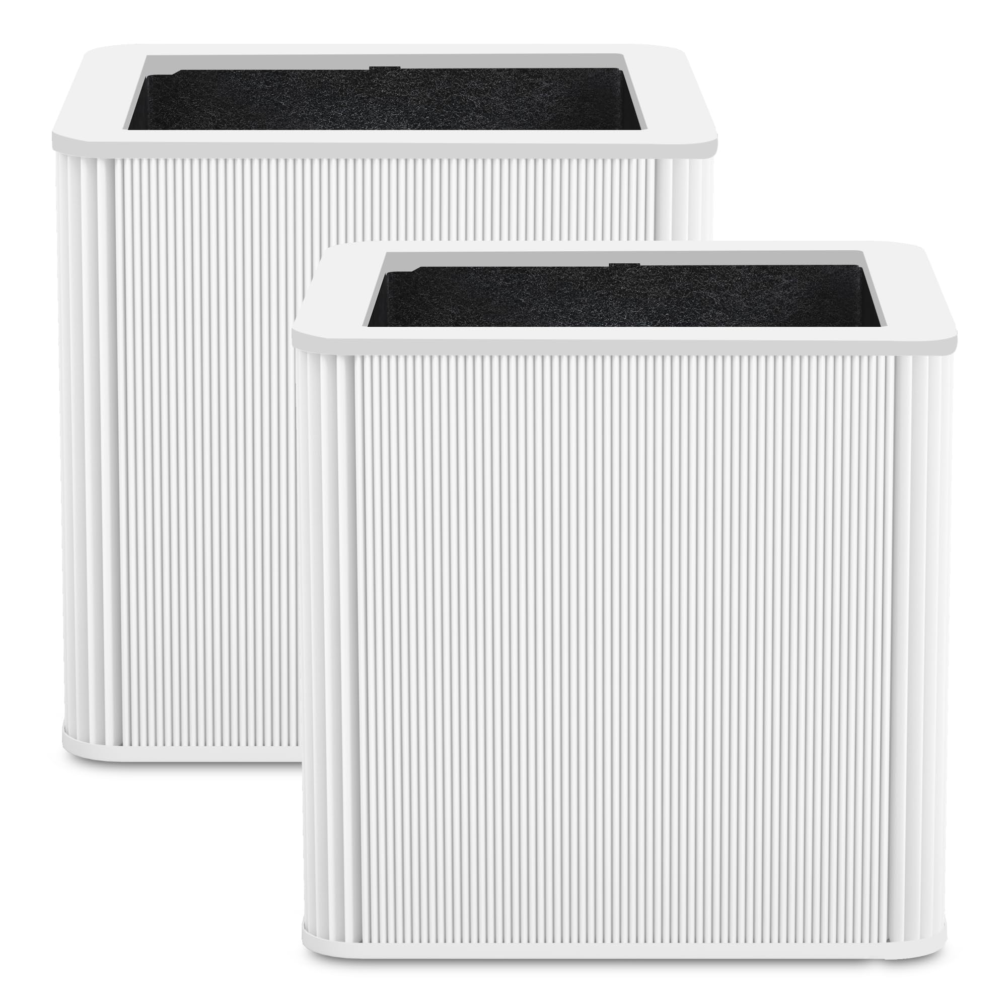 Photo 1 of 2 Pack 211+ Filter Replacement Compatible with Blue Pure 211+ Air Purifier, 2-Stage Filtration System of H13 True Filter & Activated Carbon Filter