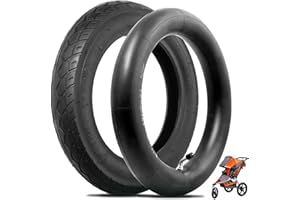 WADOY 12 1/2 x 2 1/4 (12.5x2.25) Scooter Tire & Inner Tube Set, Heavy Duty Thorn Resistant 12.5'' x 1.75/2.15 Front Wheel Tire with Angled Valve Stem Compatible with BOB Stroller Currie GT Electric Scooters