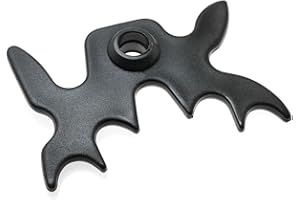 DGZZI Moosehead Bridge Head Black Plastic Slip-On Moosehead Bridge Head for Billiard Pool Cue Stick