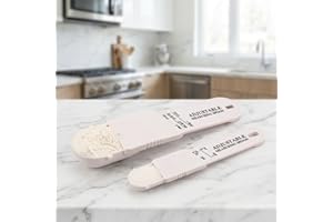 Adjustable Measuring Spoons Set with Sliding Scale – Multi-Size Kitchen Measuring Tools for Baking, Cooking & Ingredient Prep