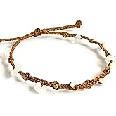 PusSoul Handmade Moonstone Small Crystal Bracelet (6.5-7.5'') - Adjustable & Plus Size, Natural Healing Crystal Chips, Waterproof, Chakra Beaded - Unusual Jewelry for Women, Girl & Friendship from