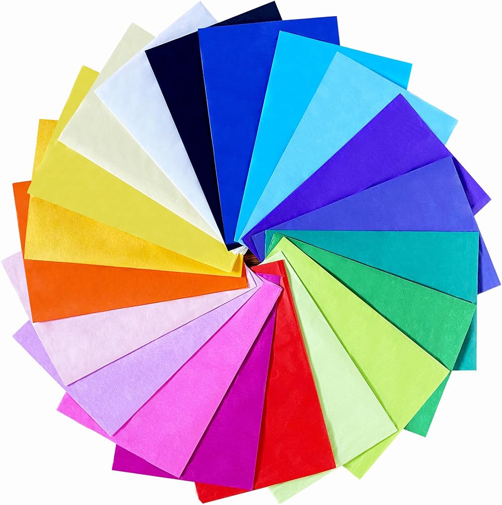 SOL 20pk Large Colourful Tissue Paper Sheets 66x50cm Gift Wrapping