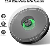 SZMP Solar Fountain Green Flower 3.5W Glass Panel 8 Spray Modes 4 Fixed Pipes view 3