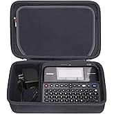 FBLFOBELI Hard Storage Carry Case for Brother P-Touch Label Maker PTD410/PTD600 /D610BT Connected Label Maker (Black)