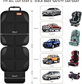 SMART ELF Car Seat Protector 2 Pack Isofix, Waterproof Padding, Organiser view 3