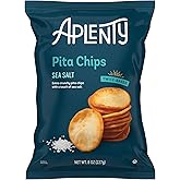 Amazon Brand, Aplenty Pita Chips, Sea Salt, 8 Oz