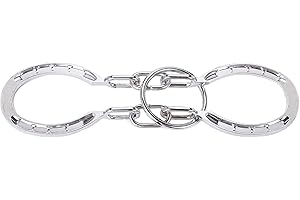 MAGIKON Traditional Brain Teaser, Classical Metal Horseshoe Puzzle (Silver, Normal)