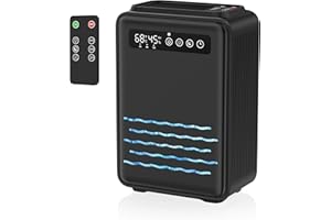 PANCELLENT Updated Dehumidifier (Remote control) for Bedroom, 95 OZ Water Tank, 800 sq.ft Quiet Small Dehumidifiers for Basement Home Bathroom with Auto Shut Off, 7 Colors LED Light, Black