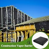 KAHEIGN 2m x 3m Black Polythene Sheeting 0.25mm Thick Garden Polytunnel Cover view 4