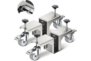 NEITRA 2 Pcs Door Installation Dolly, Heavy Panel Transportation and Installation Helper Jig for 1-1/16" and 2-9/16" Front Doors, Slab, Pre-Hung, Barn Doors up to 700 Lbs, Door Board Lifter Cart