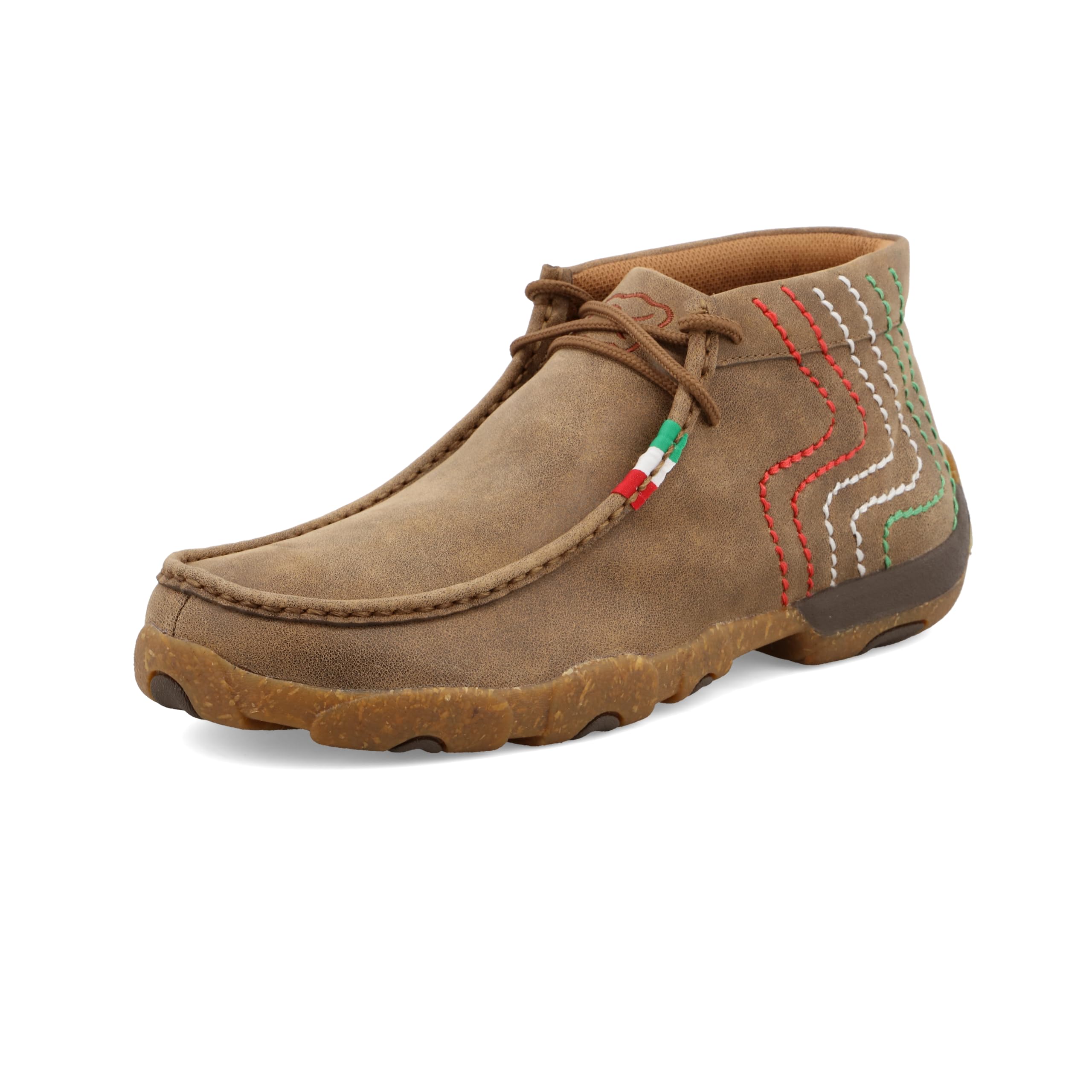 Twisted X Men's Chukka Driving Moc, Moc Toe, Bomber & Mexican Heritage Stitching, 13 W Image