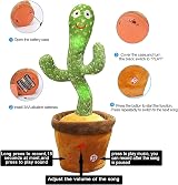 seOSTO Talking Cactus Plush Toy - Volume Control, Recording, Dancing view 3