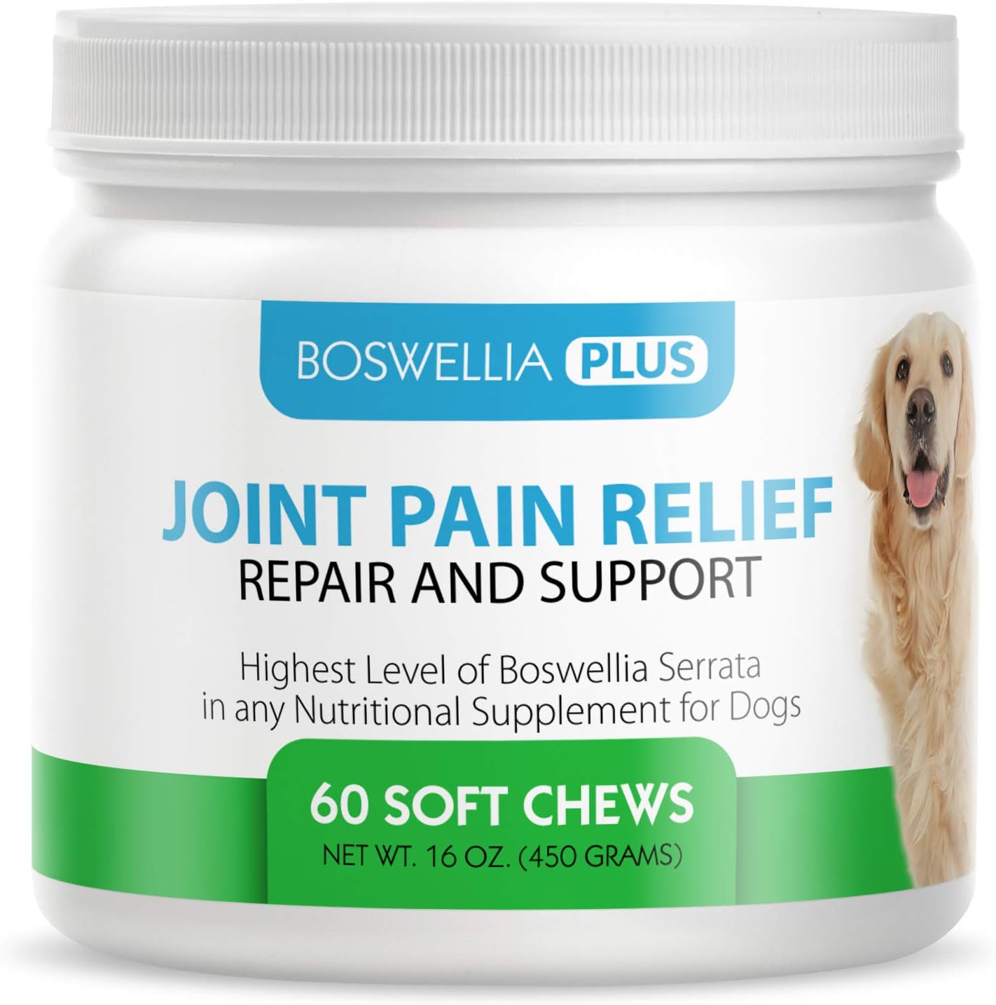 Boswellia Plus Glucosamine Joint Supplement for Dogs 60