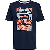 adidas Boys Short Sleeve Sport Graphic Tee Shirt