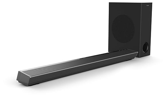 Philips Performance TAPB603 3.1 CH 320 W Dolby Atmos Soundbar with Wireless Subwoofer, Optical Input and HDMI ARC