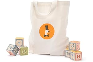 Uncle Goose Classic ABC Blocks with Canvas Bag - Made in The USA