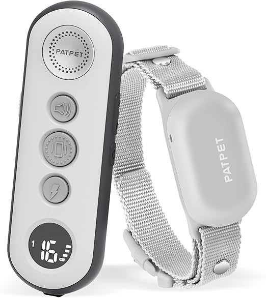 PATPET Small Size Dog Training Collar w/3 Safe Training Modes, Rechargeable IPX7