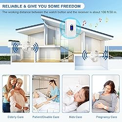 Daytech Caregiver Pager Call Button for Elderly