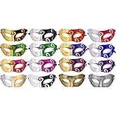 CISMARK Unisex Retro Masquerade Mask Mardi Gras Costume Party Acccessory(pack of 16)