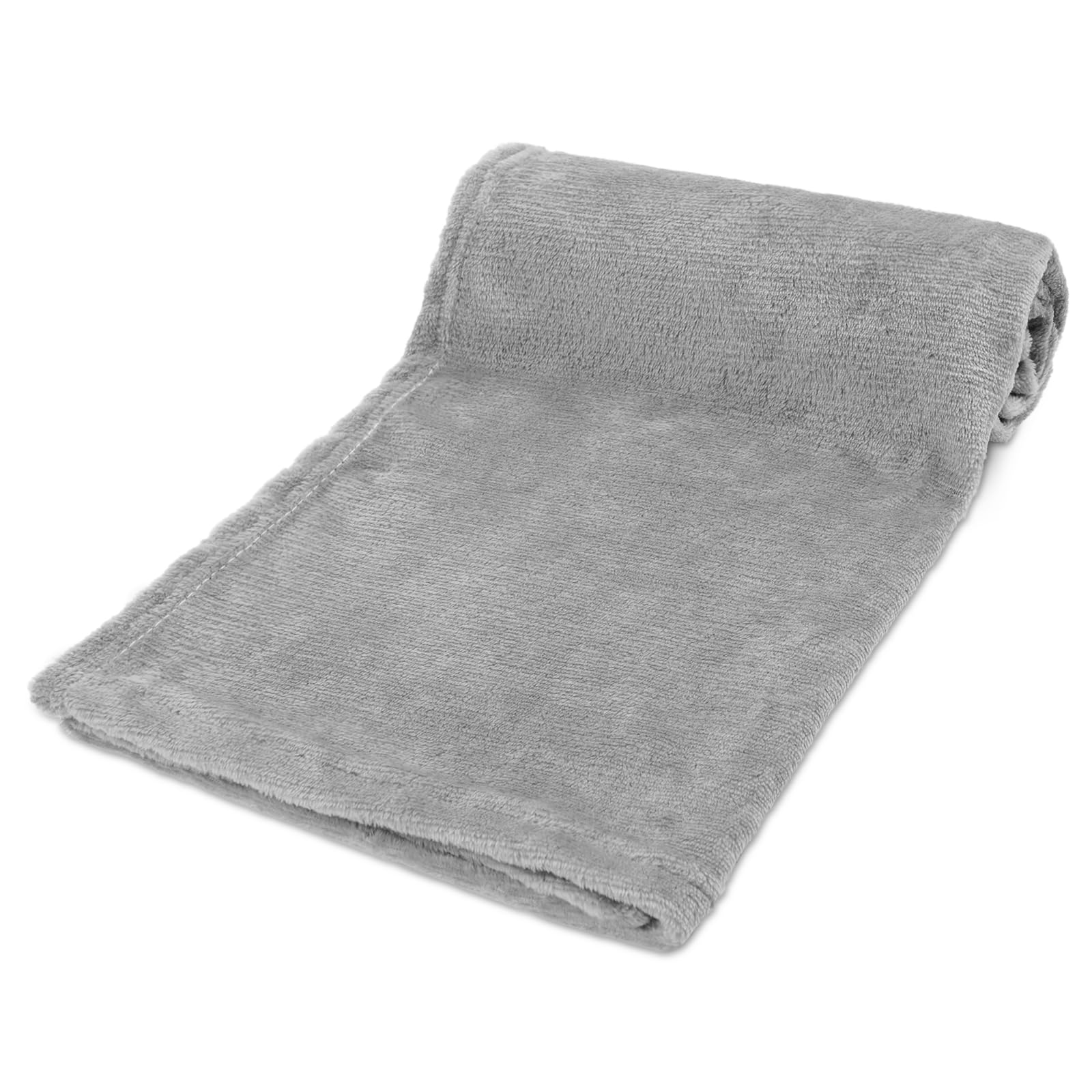 Aomig Coral Velvet Dog Blanket, Soft Warm and Washable Cat Puppy Throw for Animal, Pet Dogs and Cats Blanket for Sofa Bed Protector, Fluffy Pet Blanket for Small Medium Large Animals Gray(95x80CM)