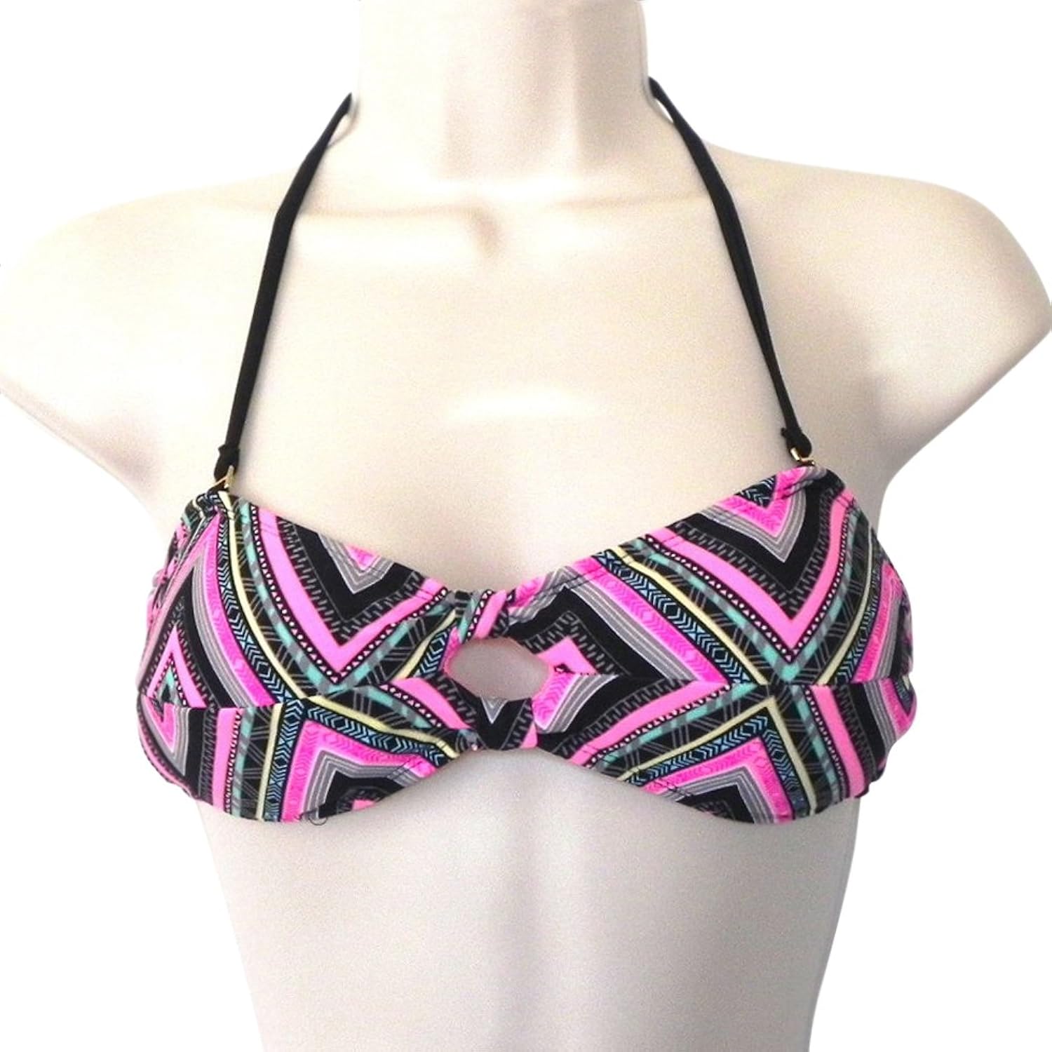 Bandeauビキニトップ Small Chevron Waves Printed B00y1h2cqi California ビキニセパレーツ 珍しい