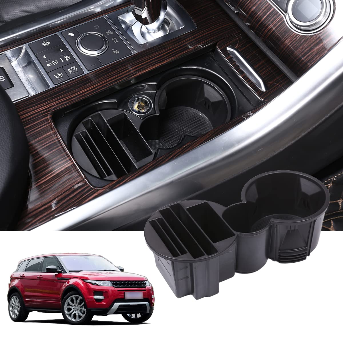 Car Center Console Cup Holder Frame Phone Tray For Rangerover Sport RR Sport 2014-17 For Vogue 2013-17