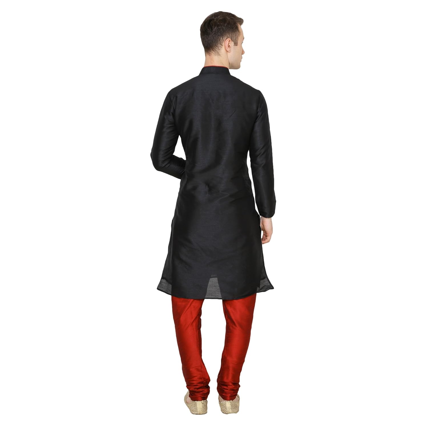 royal kurta men's kurta pyjama set black_36