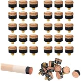 SOLROS 12/13MM Screw-in Pool Cue Tips Replacement Kit for Billiards Stick | Pcs16/30, easy replace, very durable, strong impact, explosion proof, Suitable for Bars, Billiard Rooms, Gyms, Clubs