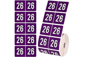 500pcs 2026 Year Stickers, 5x2.5cm/1.97x0.98in 26 Year Colored Self-Adhesive Chart Stickers File Folder Labels for Office Sup