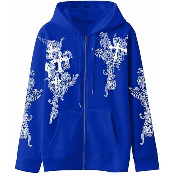 Amazon.com: Obenie Women Men Y2K Zip Up Oversized Hoodie Gothic