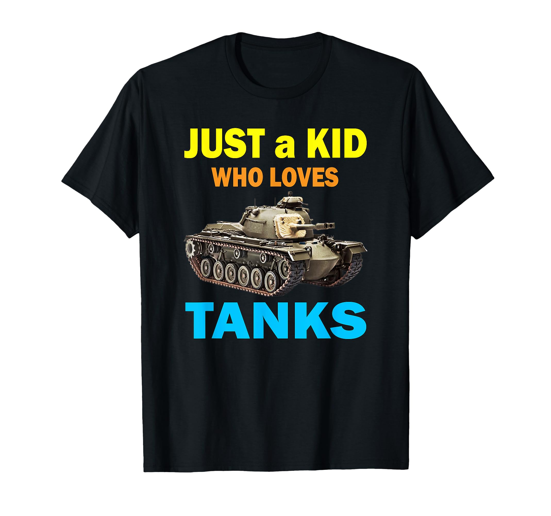 Kid Who Loves Tank M48 Patton Cold War Gamer Tank Battle Fan T-Shirt