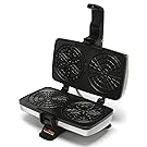 Chef’sChoice 834 PizzellePro Toscano Nonstick Pizzelle Maker Features Baking Indicator Light Consistent Even Heat Press Delicious Pizzelles in Seconds, 2-Slice, Silver
