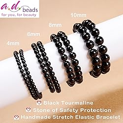 AD Beads Handmade Gemstone Stretch Elastic Bracelet