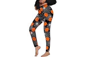 For G and PL Women Halloween Leggings Elastic Spider Web Print Ankle Length Pants