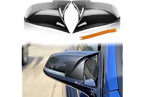 TEANTECH Door Mirror Covers Carbon Fiber Replacement Rearview Side Mirror Covers Caps fit for BMW F20 F22 F23 F30 F31 F32 F33 F36 F87 M2 X1 E84