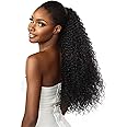 Sensationnel Lulu Pony Tail Drawstring - Cici High Heat Synthetic Yaki Ponytail or Up Do Hair Wig Piece (1 JETBLACK)