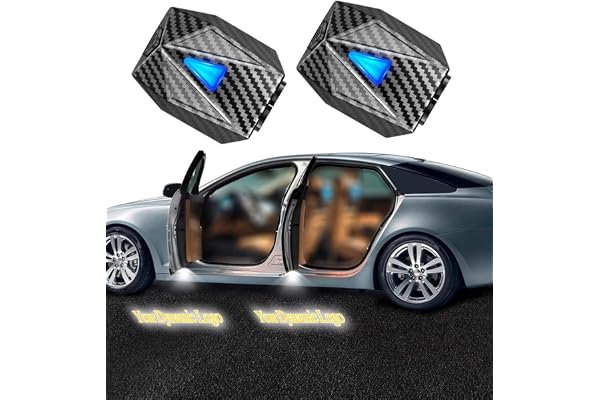 LZLRUN Custom Animated Logo Wireless LED Dynamic Projector Car Door Step Courtesy Welcome Lights