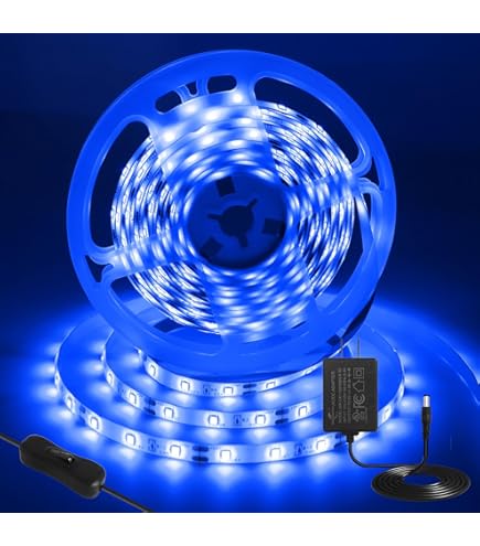 HAASHADA LED Lights Strips, Super Bright DC12V 5m/16.4ft 15000LM SMD5054 (5050 Upgraded) 600 LEDs Strip Lights, Dimmable Flexible LED Ribbon Tape Strips, Non-Waterproof Green - Foto 7