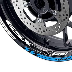 MC MOTOPARTS 17 inch Wheel Rim Stickers Decals Tape