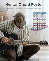 Moukey Acoustic Guitar Full Size 41 Inch Cutaway Beginner Kit with Accessories view 5